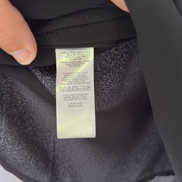 NWOT Black LOFT Tank Blouse - Picture 4 of 6